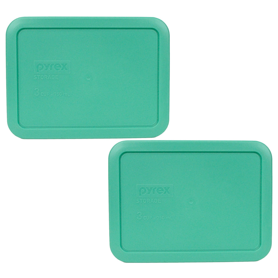 Bundle - 2 Items: 7210-PC 3-Cup Light Green Plastic Food Storage Lids