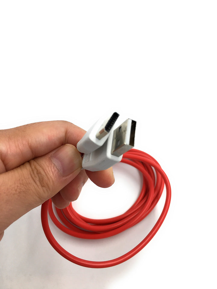 Xcivi USB Data Charger Cable Cord for Fuhu Tablets Nabi DreamTab, nabi 2S, nabi Jr., Jr. S, XD, Elev-8, 6 FT/2m (Red)