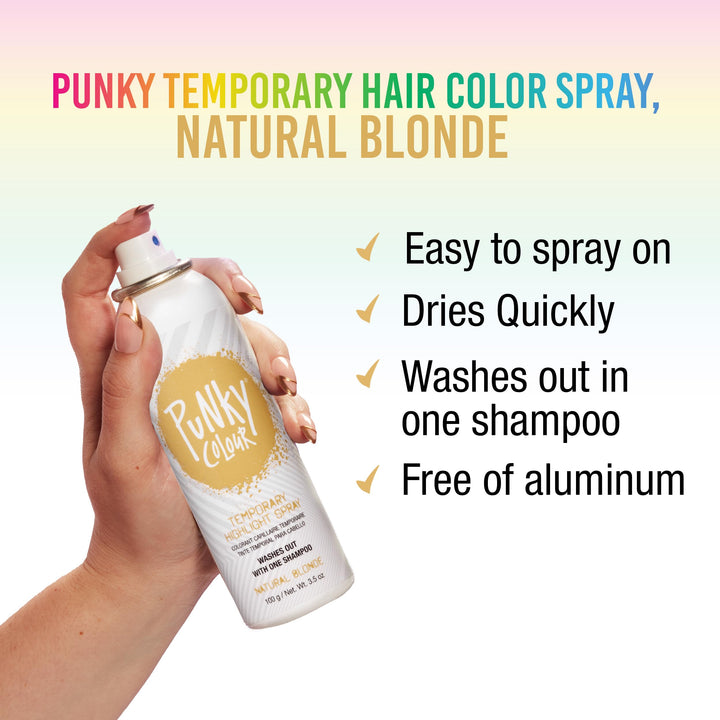 jerome russell B Blonde Temporary Highlight Spray, Natural Blonde, 3.5 Ounce
