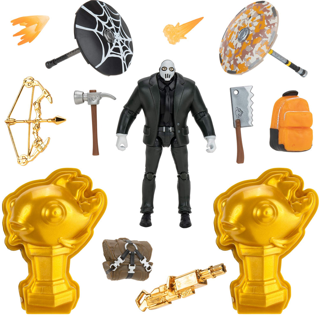 Brutus (Shadow) Solo Mode Core Figure and 2 Mythic Goldfish Collectibles - 4 Inch Collectible Action Figure, Plus Accessories