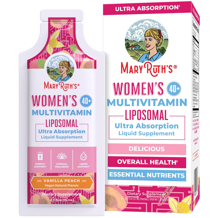 Multivitamin for Women 40 | Womens Multivitamin Liposomal | Immune Support Supplement | Energy Supplements & Sleep Aid | Methylated Multivitamin | Vegan | Sugar Free | 14 Servings