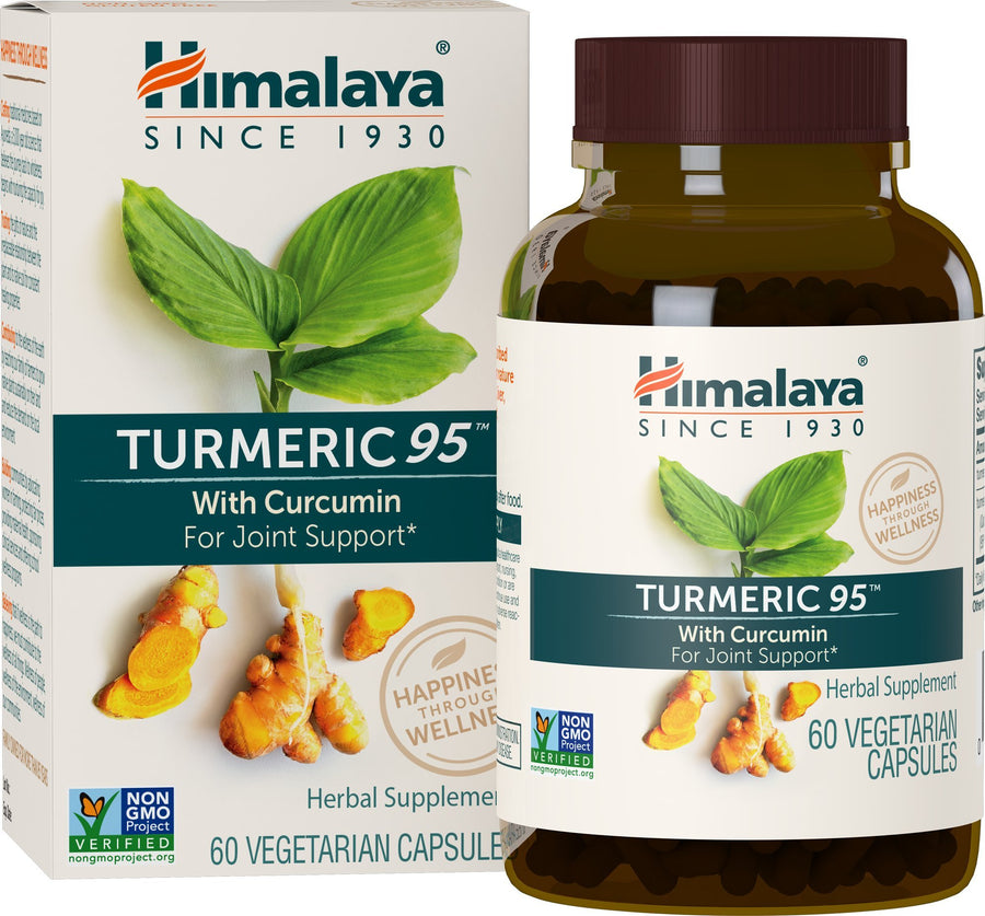 Turmeric 95 Supplement with Curcumin/Curcuminoids, Joint and Muscle Support, Optimum Flexibility and Mobility, 600 mg, Non-GMO, Vegan, Gluten Free, 60 Capsules, 60 Day Supply