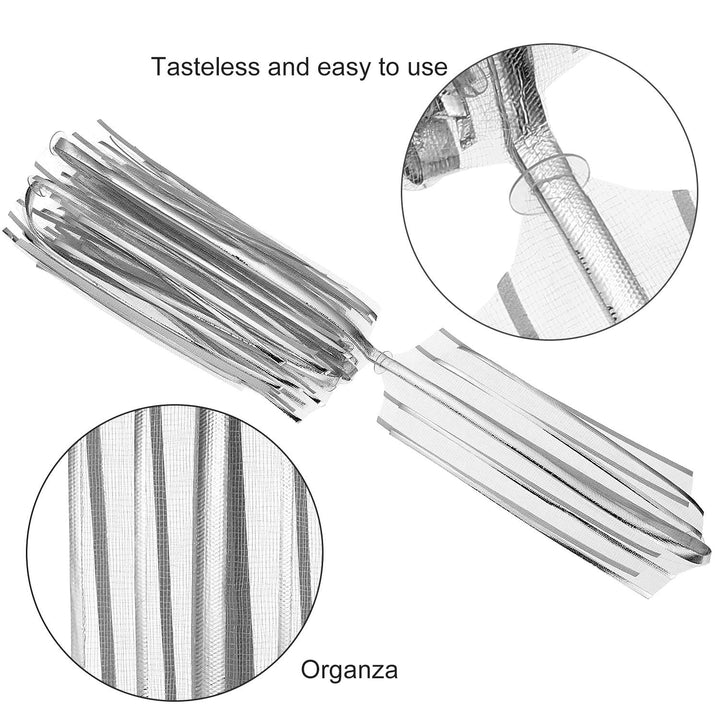 10 Pieces Pull Bow 6 inches Large Organza Bow Pull String Bows Gift Wrapping Bows for Christmas Presents Wedding Car Halloween Decoretion