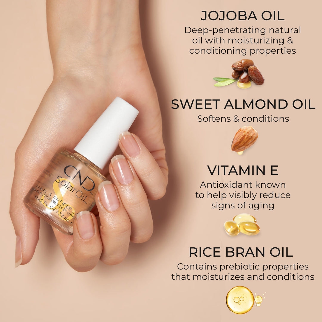 Essentials Nail & Cuticle Oil, Solaroil, 0.25 fl. oz.