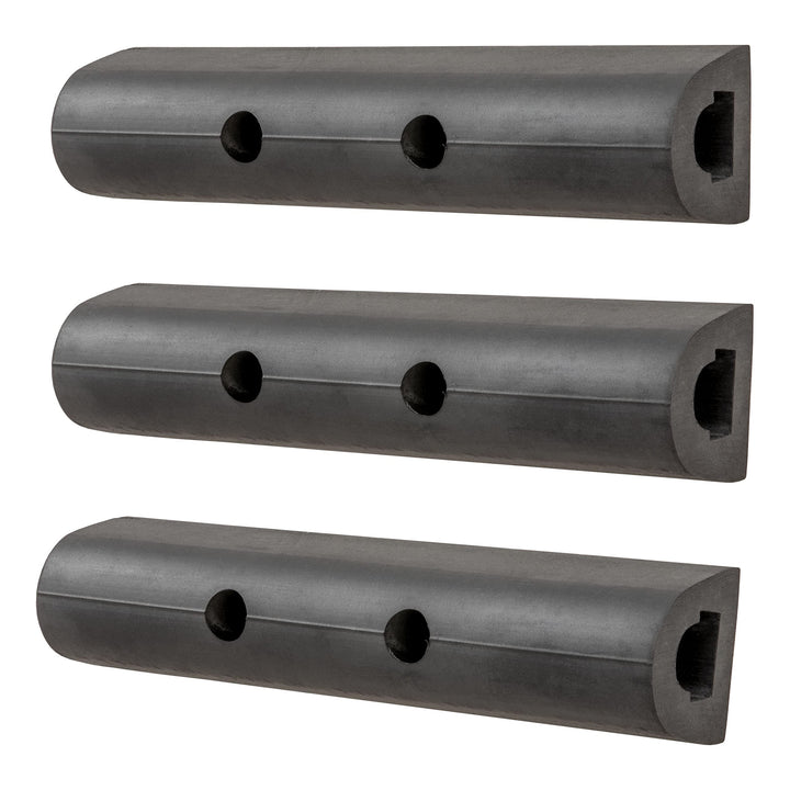 2090615-3 10-Inch Universal Rubber Bumper Guard Protector Strips Loading Dock Rear Fender Pad Bump Stop, 3-Pack