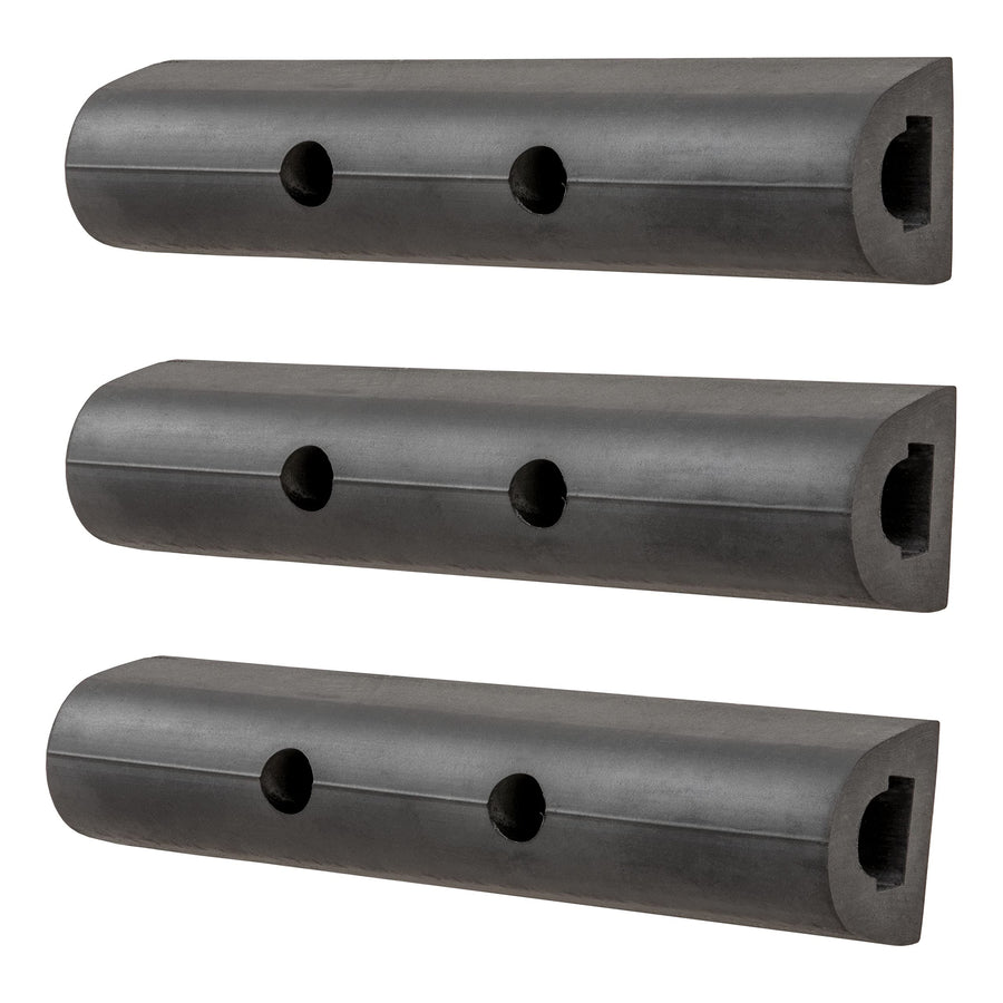 2090615-3 10-Inch Universal Rubber Bumper Guard Protector Strips Loading Dock Rear Fender Pad Bump Stop, 3-Pack