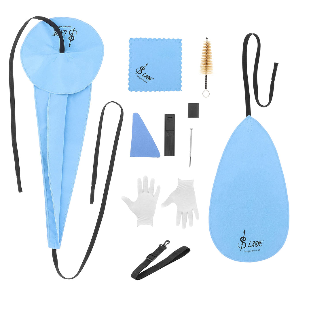 10-in-1 Saxophone Cleaning Kit, Alto Saxophone Cleaner Kit Including Sax Cleaning Cloth, Mouthpiece Brush, Mini Screwdriver Cleaning Cloth for Flute and Wind & Woodwind Instrument