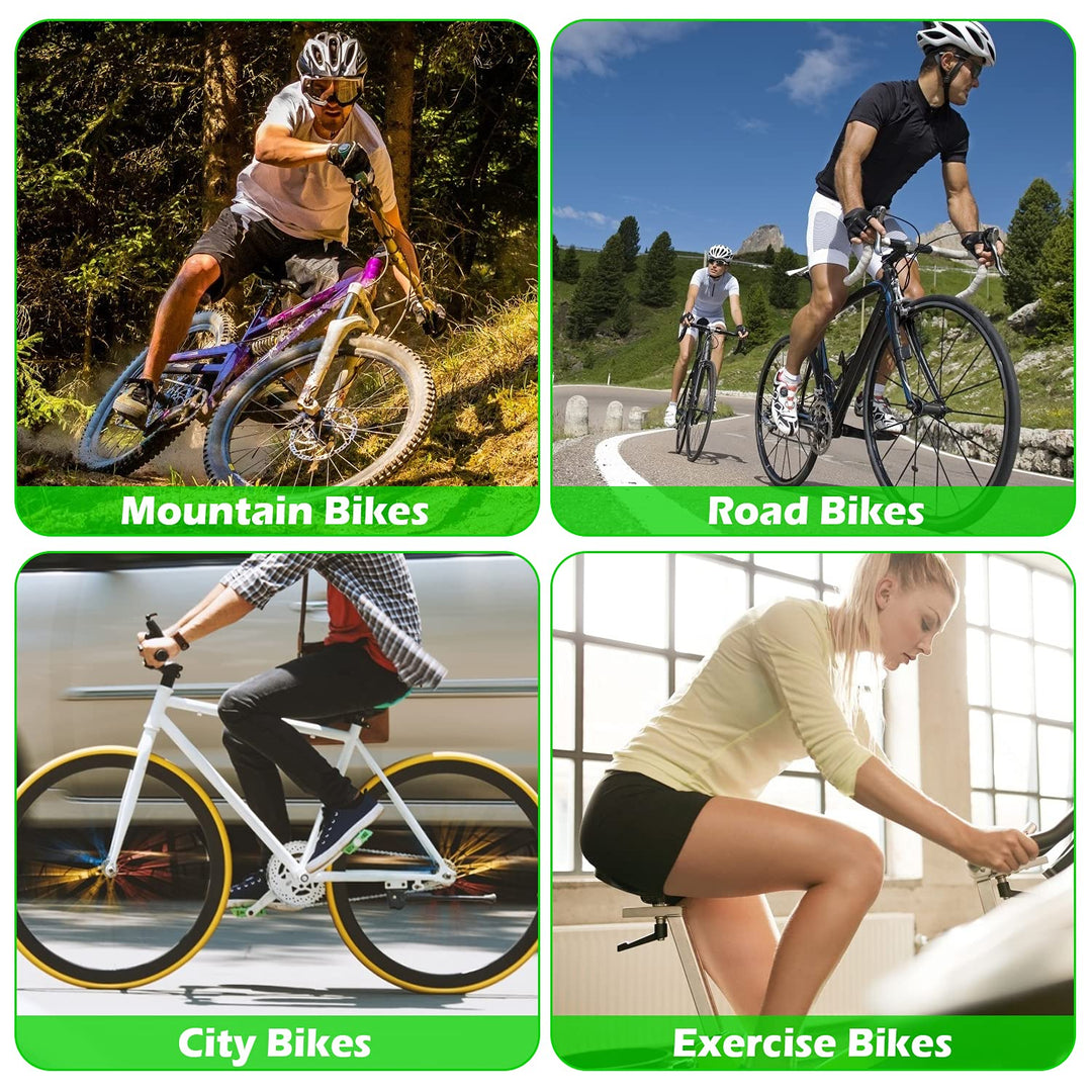 Bike Seat Cushion - Gel Padded Cover for Men Women Comfort, Extra Soft Exercise Bicycle Compatible with Peloton, Stationary or Cruiser Seats