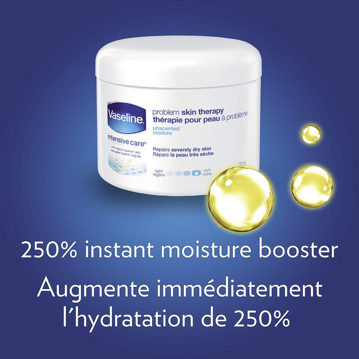 VASELINE Problem Skin Therapy Unscented Moisturizer Cream 220 ml (7.44 oz)