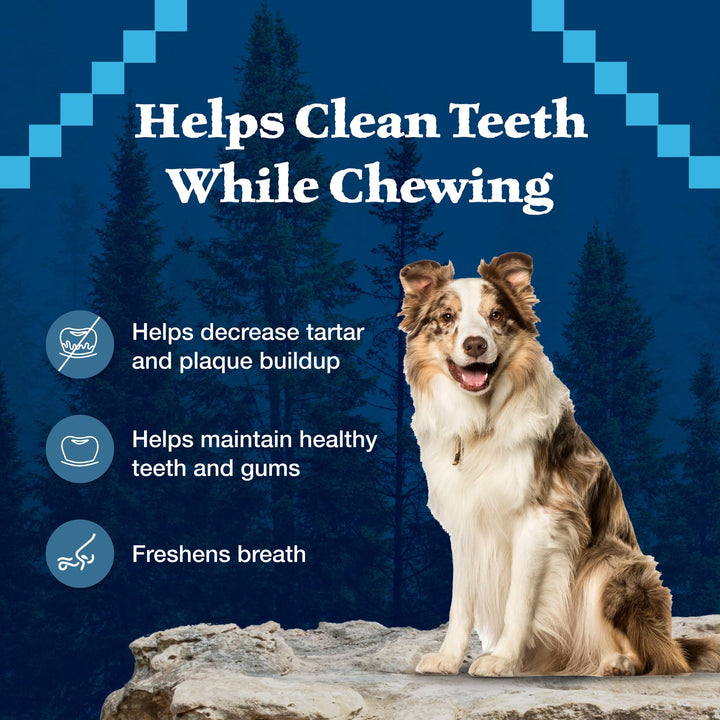Wilderness Wild Bones Grain-Free Dental Chews Dog Treats, Medium, 10-oz Bag