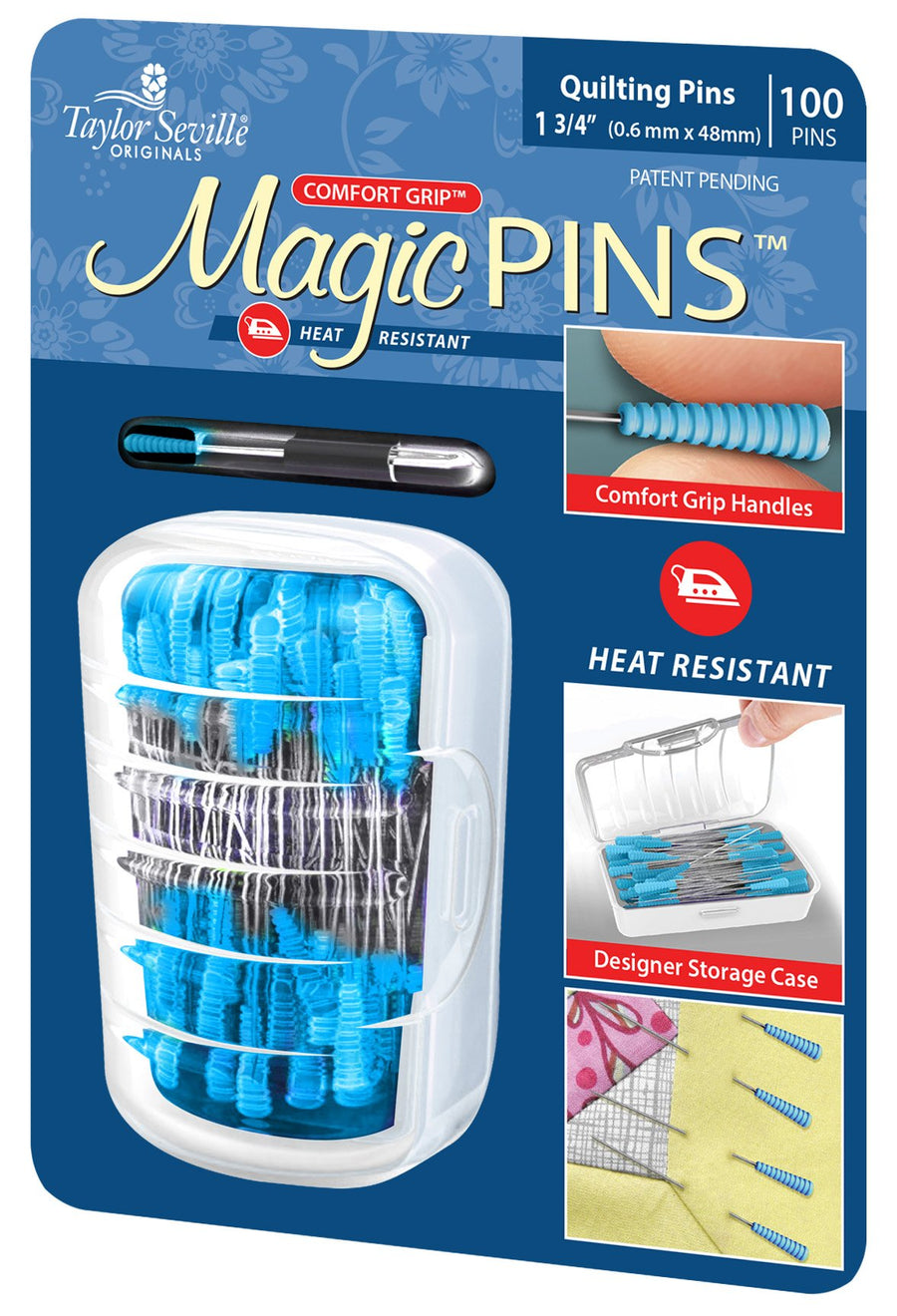 Originals Comfort Grip Quilting Regular Magic Pins-Sewing and Quilting Supplies and Notions-Sewing Notions 100 Count
