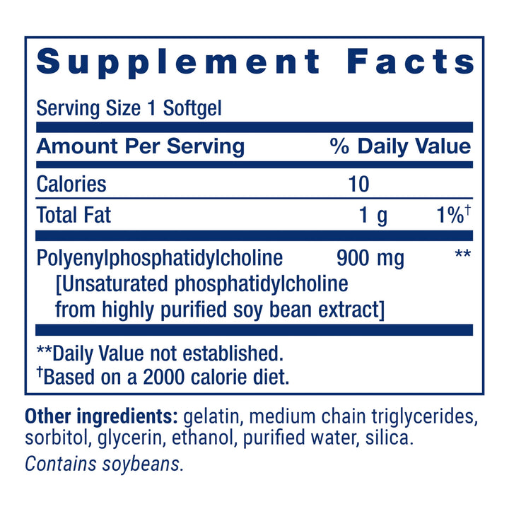 HepatoPro, polyunsaturated phosphatidylcholine, 900 mg, Supports a Healthy Liver and detoxification, Protects Against oxidative Stress, Gluten-Free, Non-GMO, 60 softgels