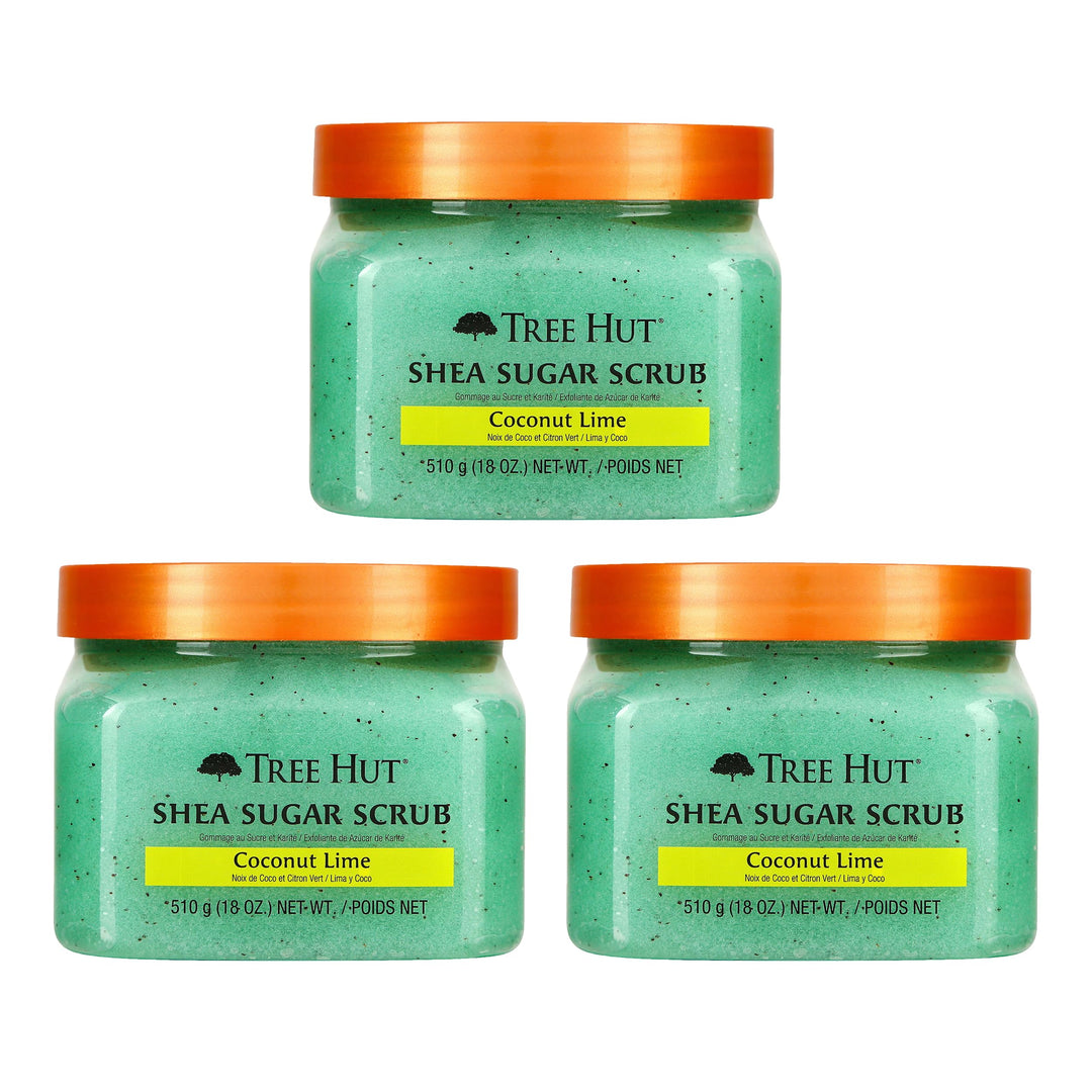 Shea Sugar Scrub, Coconut Lime, 18 Ounce (Pack of 3)