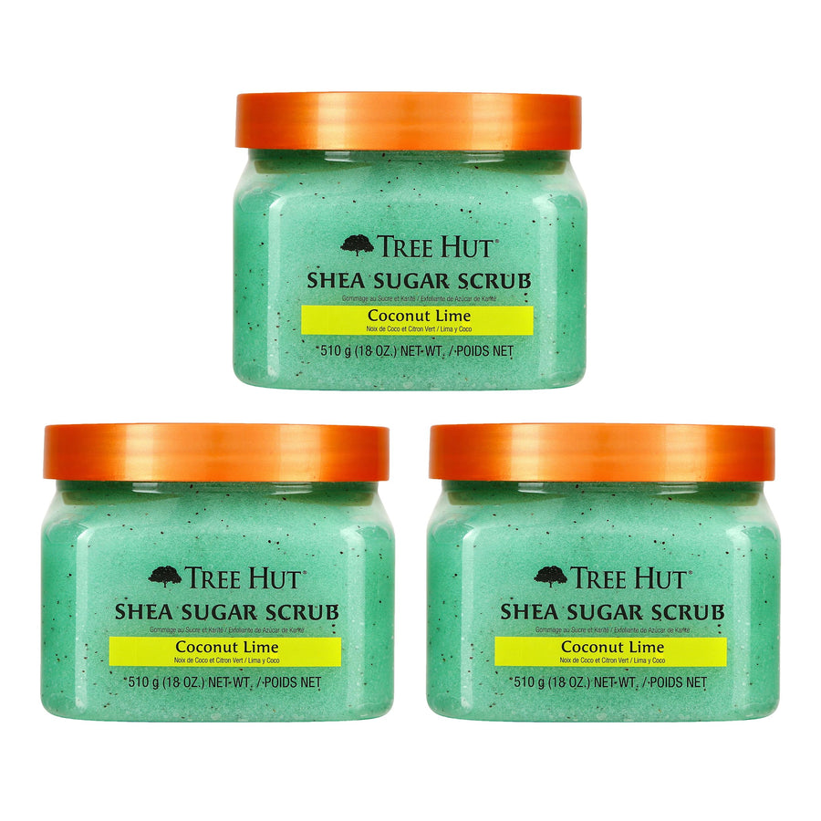 Shea Sugar Scrub, Coconut Lime, 18 Ounce (Pack of 3)