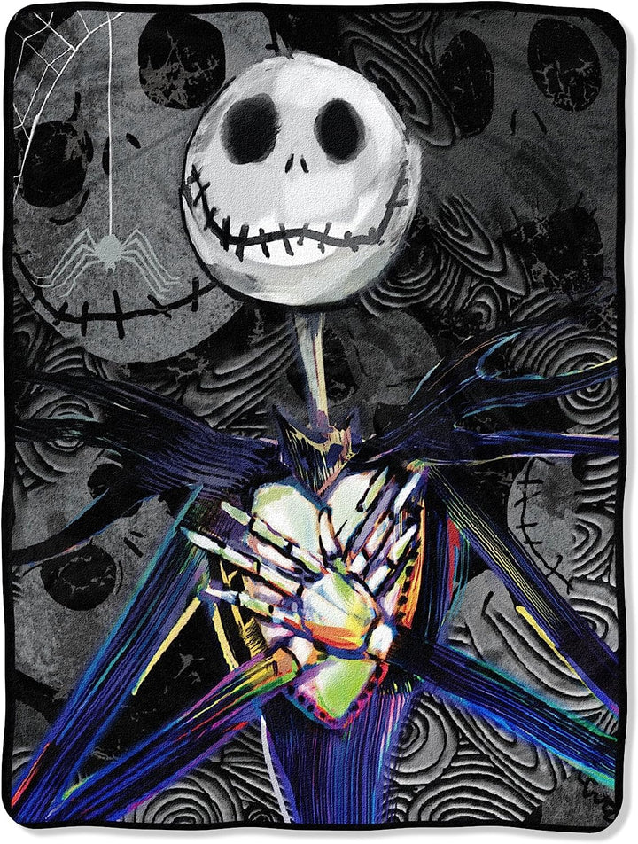 's The Nightmare Before Christmas, Dark Creep Micro Raschel Throw Blanket, 46 x 60, Multi Color