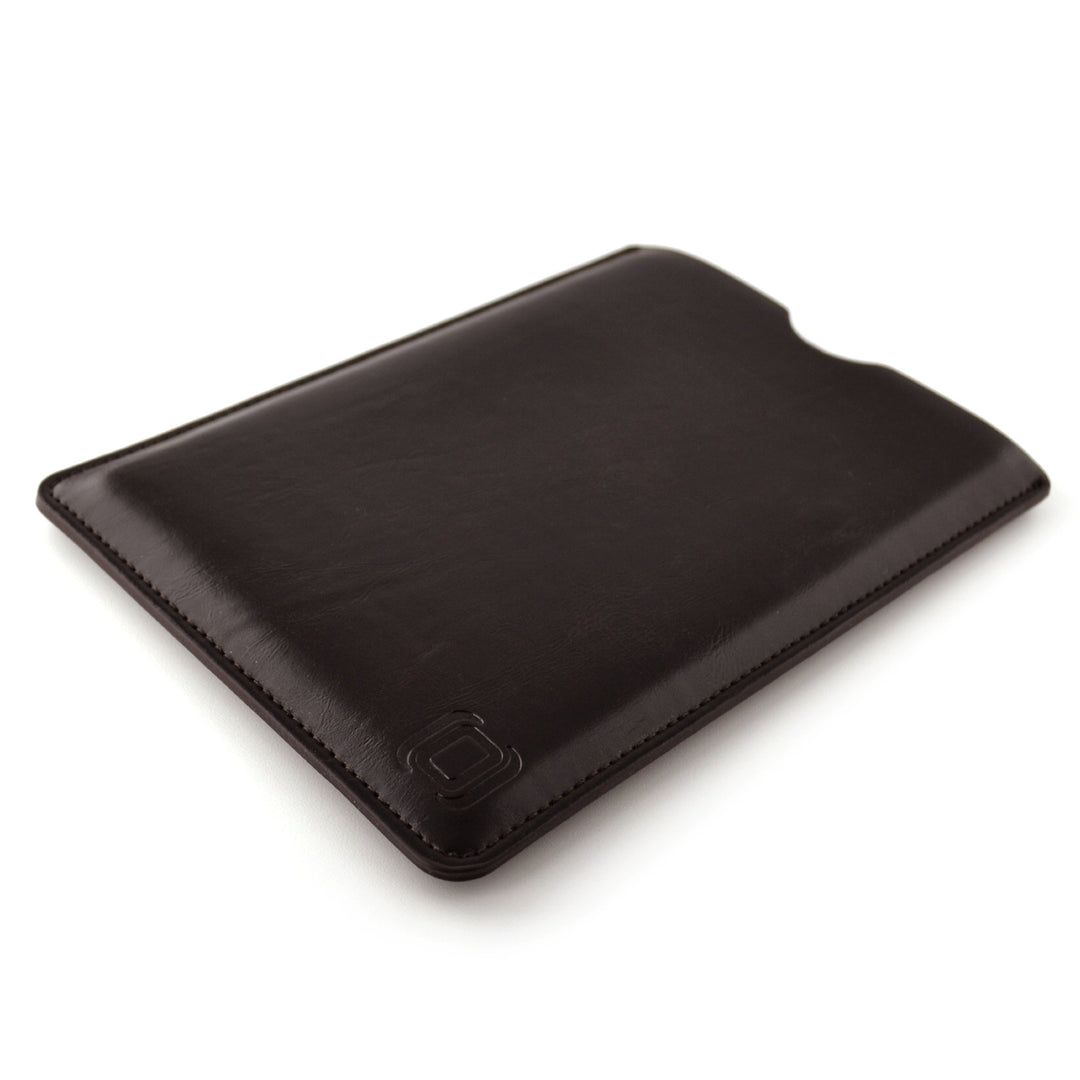 Executive Sleeve for iPad Mini 6, 5, 4, 3, 2, 1: Premium Synthetic Leather Tablet Case: Slim, Microfiber Lined, Professional, Protective Cover (Dark Brown)