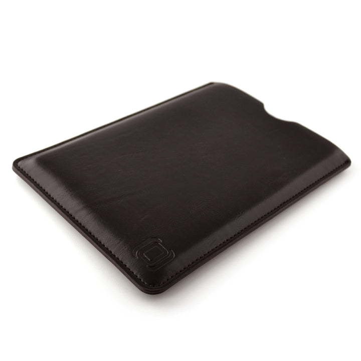 Executive Sleeve for iPad Mini 6, 5, 4, 3, 2, 1: Premium Synthetic Leather Tablet Case: Slim, Microfiber Lined, Professional, Protective Cover (Dark Brown)