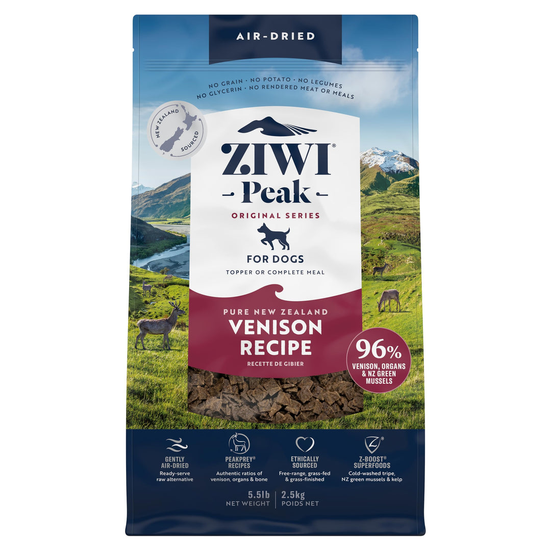 Peak Air-Dried Dog Food – Venison - All Natural, High Protein, Grain Free, Limited Ingredient w/ Superfoods (88oz)