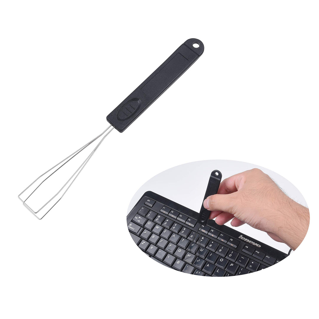 Keyboard Cleaning Kit - 1x Mini Brush, 1x Cleaning Brush, 1x Keyboard Cap Remover, 1x Air Blower and 1x Cleaning Cloth - Also for Laptops, Camera Lenses, Glasses - Home and Office