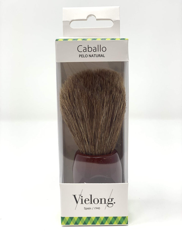 Vie-Long 12705 Horse Hair Shaving Brush, Red Acrylic Handle