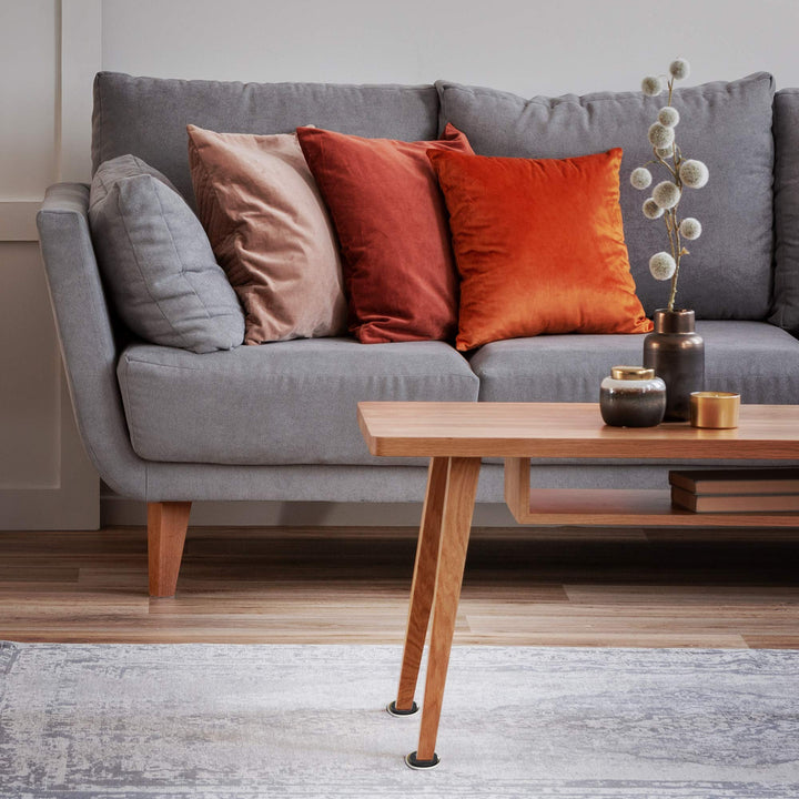 2 1/2 Round Reusable Furniture Sliders for Carpet - Effortless Moving and Surface Protection, Brown (8 Pack)