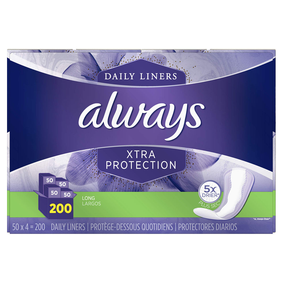 57115 Extra Protection Pantiliners - 200 Count