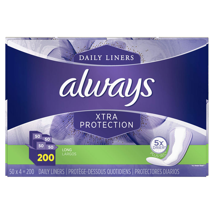 57115 Extra Protection Pantiliners - 200 Count