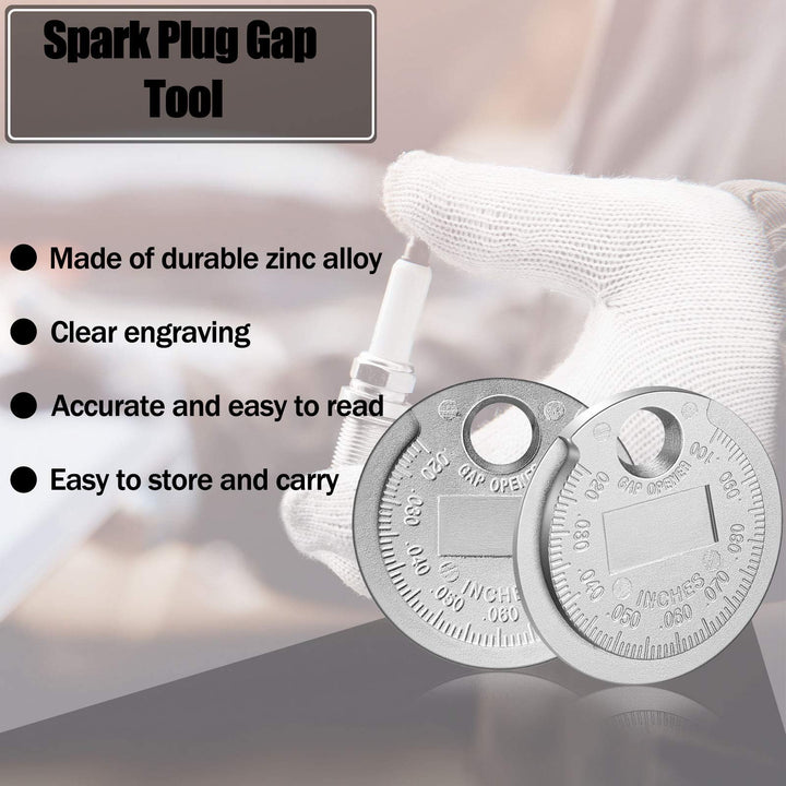 Spark Plug Tool Spark Plug Gauge Measuring Tool Wire Spark Plug Gauge Tool Scaled from 0.020 to 0.100 Inch (1)