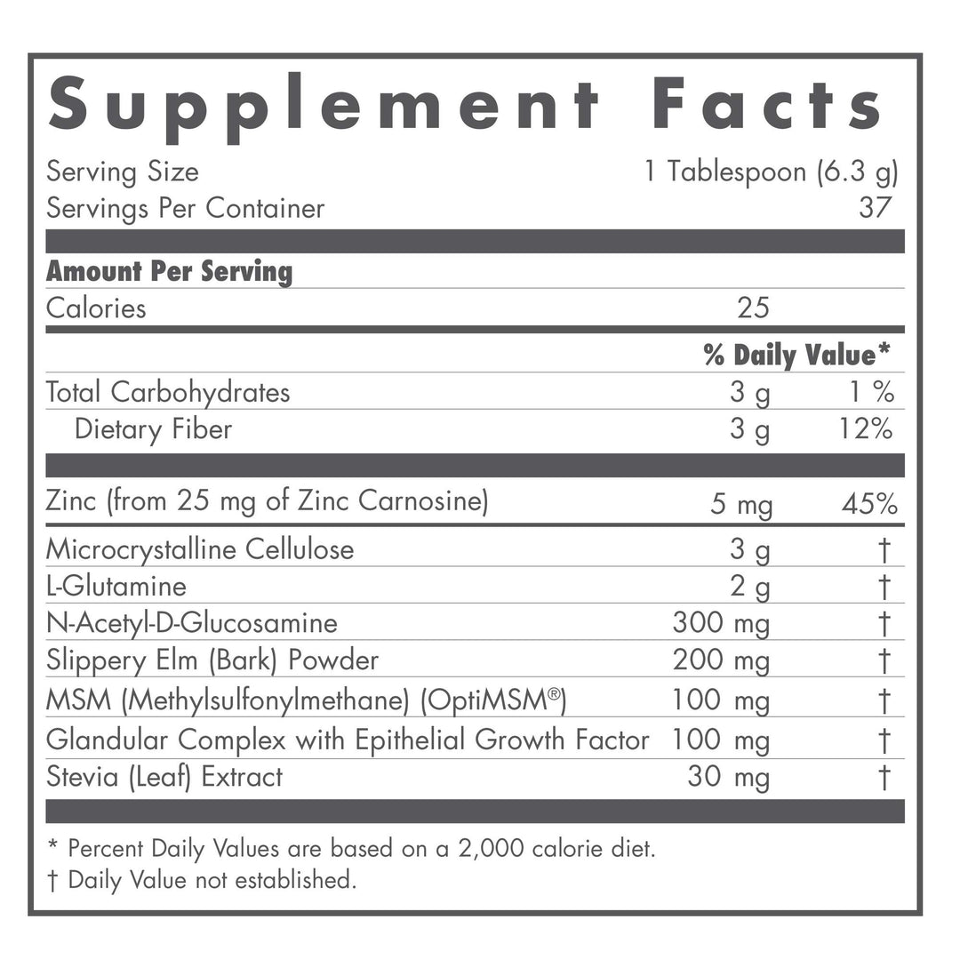 Perm A Vite Powder - Gut Health for Men & Women, Gut Assist, Gut Support, Gut Healing, L-Glutamine, Slippery Elm - 8.4 Oz