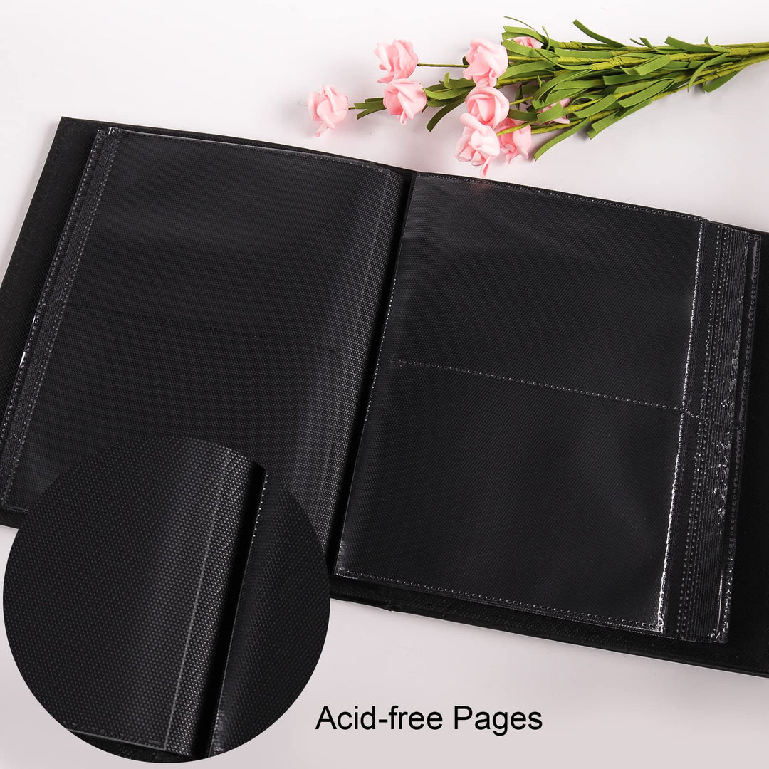 Photo Album for 200 4x6 Photos Leather Cover Extra Large Capacity Picture Book for Wedding Baby Vacation