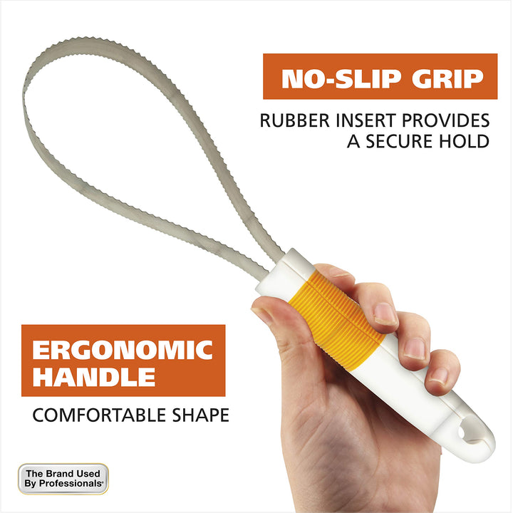 Double Sided Dog Shedding Blade with No-slip Grip - Coarse and Fine Teeth for Long, Short, & Double Coats - Model 858408