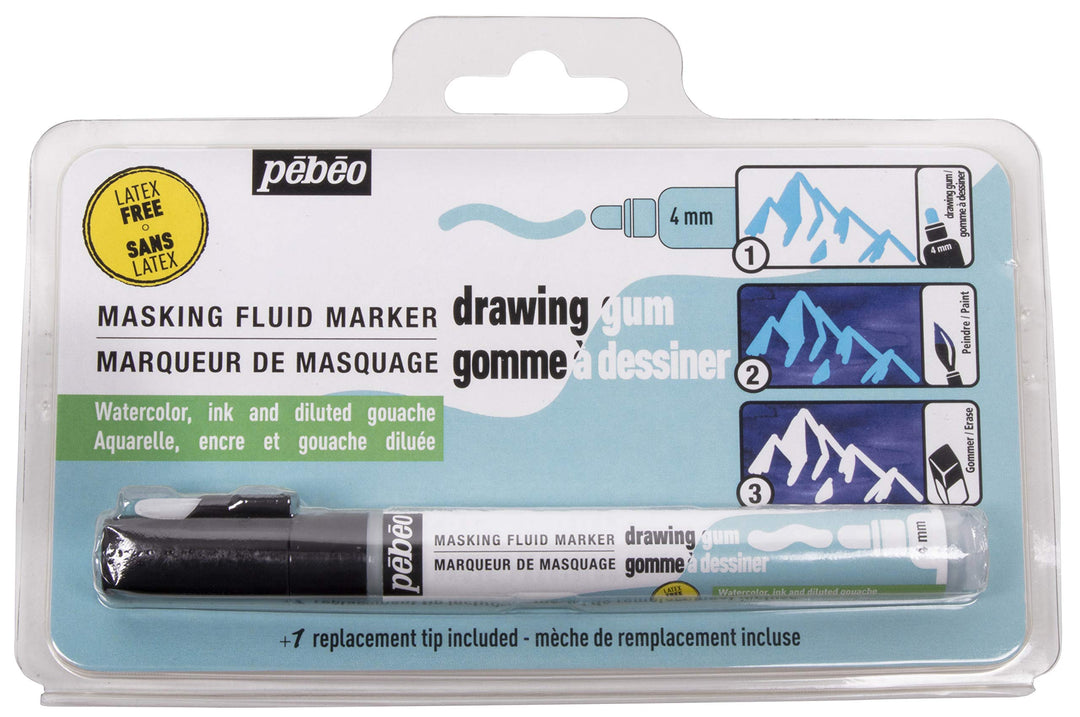 Pebeo Drawing Gum Marker 4mm-Latex Free