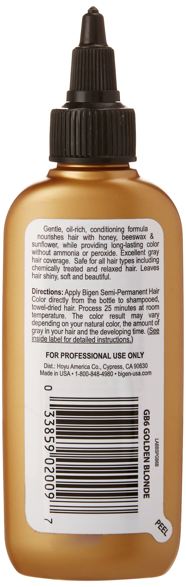 Semi Permanent Hair Color, Golden Blonde, 3.0 Ounce