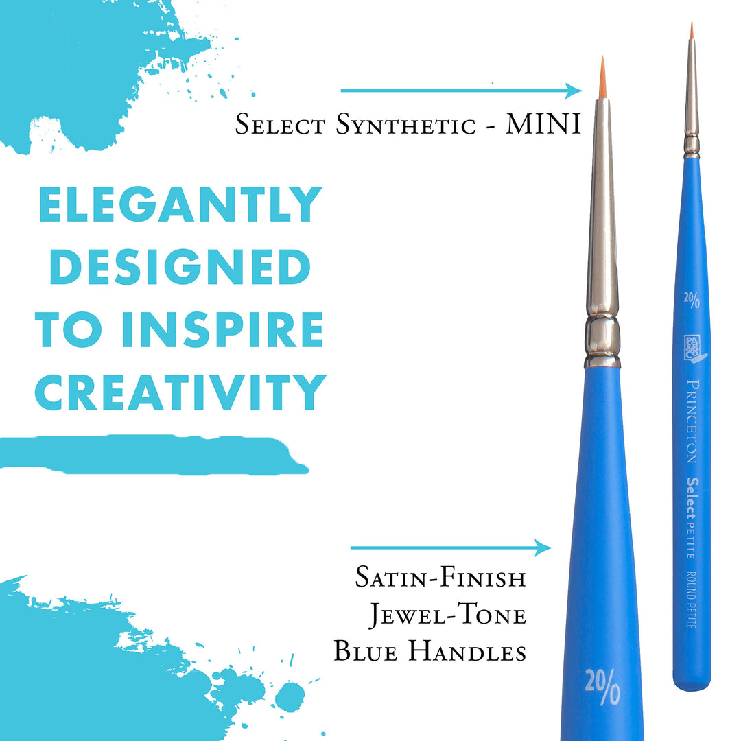 Select Artiste Paintbrush, Size 20/0 inch, Blue