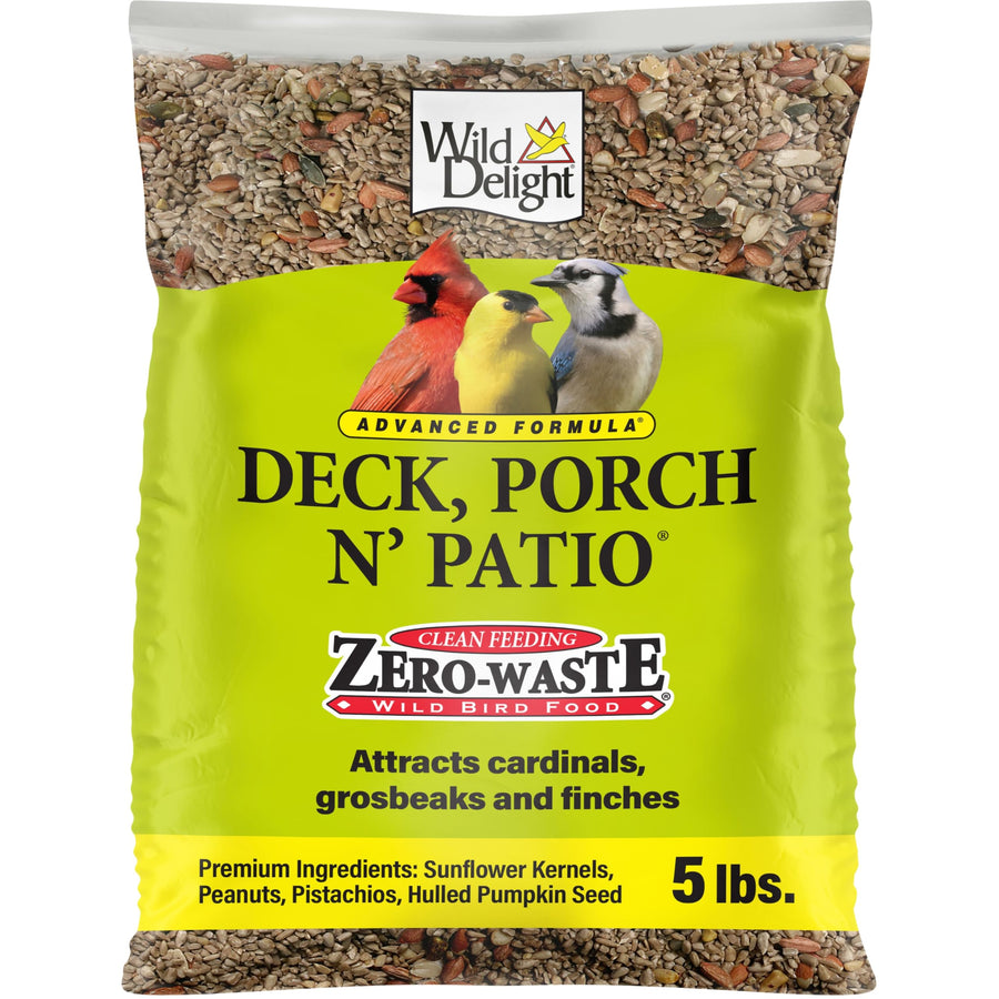 Deck, Porch N' Patio No Waste Bird Food, 5 lb, (374050)