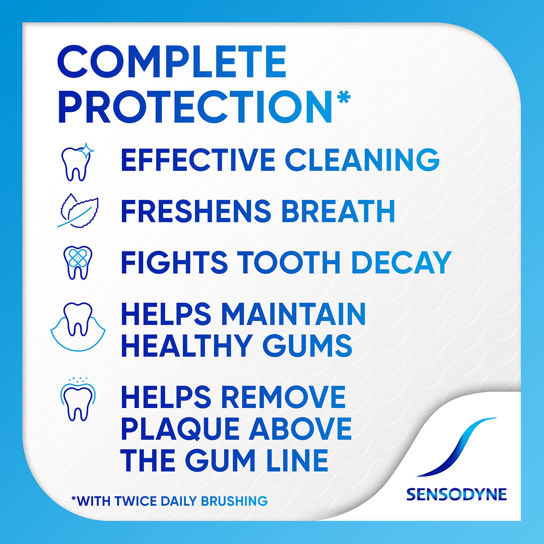 Complete Protection Sensitive Toothpaste For Gingivitis, Sensitive Teeth Treatment, Extra Fresh - 3.4 Ounces