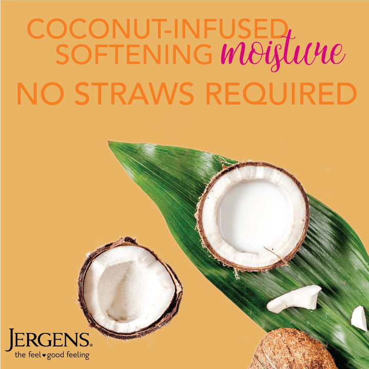 Hydrating Coconut Body Moisturizer, Infused with Coconut Oil and Water for Long-Lasting Moisture, Hydrates Dry Skin Instantly, 8 Ounce, Dermatologist Tested (Packaging May Vary)