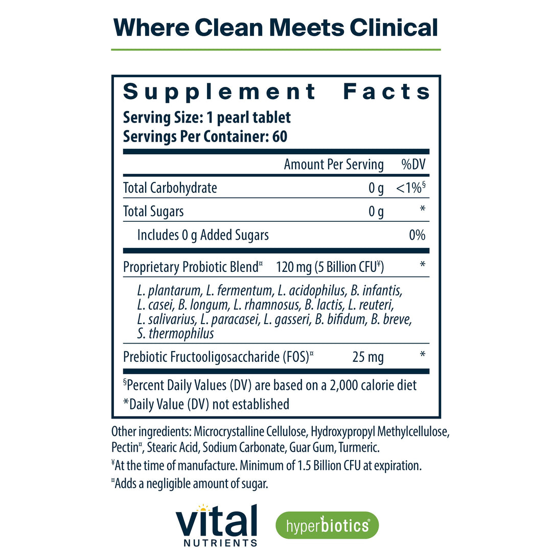 Vital Nutrients Pro-15 Prebiotics + Probiotics for Women and Men | 15 Science Backed Strains | Supports Occasional Constipation, Diarrhea, Gas & Bloating | 60 Vegan Time Release Pearls