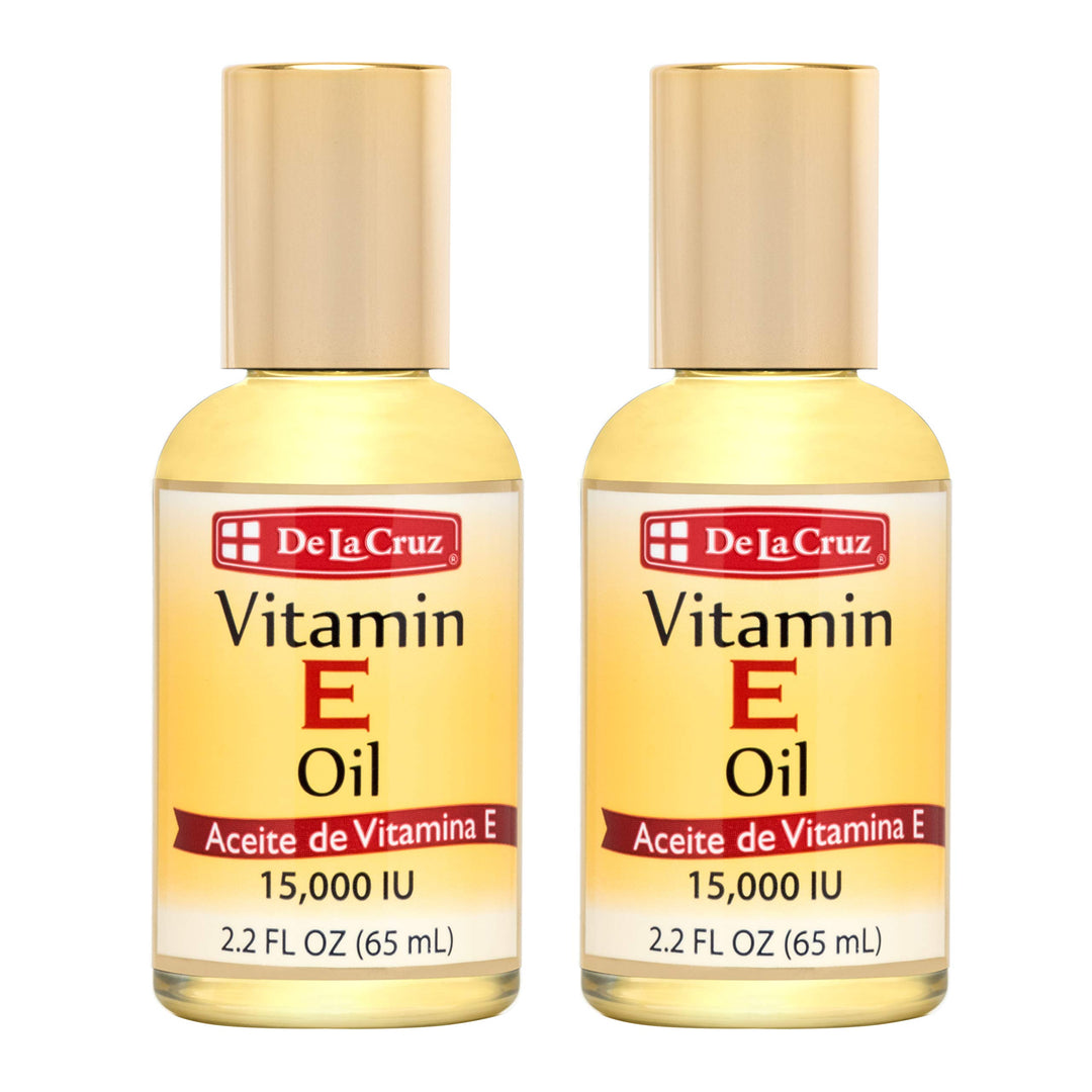 Vitamin E Oil, Vitamin E Oil with Safflower for Skin, Hair, Face and Body, 2.2 FL OZ. (2 Bottles)