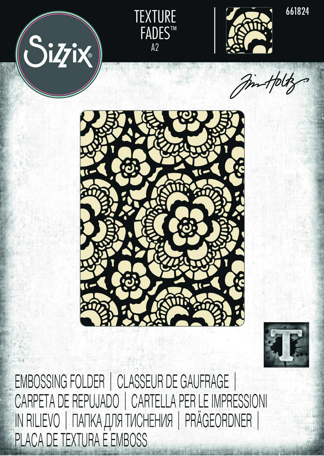 Folder 661824 Texture Fades Embossing, Lace
