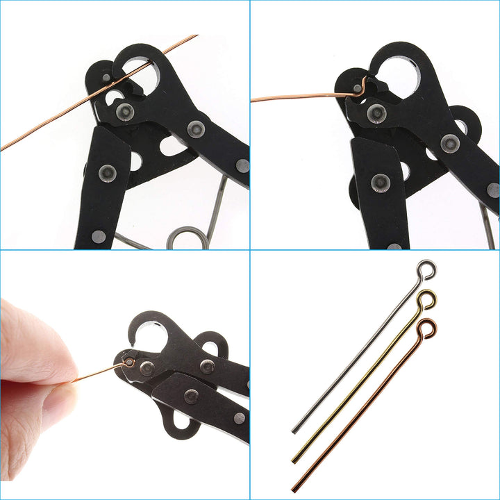 1-Step Combo Pack - 1.5mm, 2.25mm & 3mm Looper Pliers - 24-18g Craft Wire - Instantly Create Consistent Loops for Rosaries, Earrings, Bracelets, Necklaces & Wire Jewelry in One Step