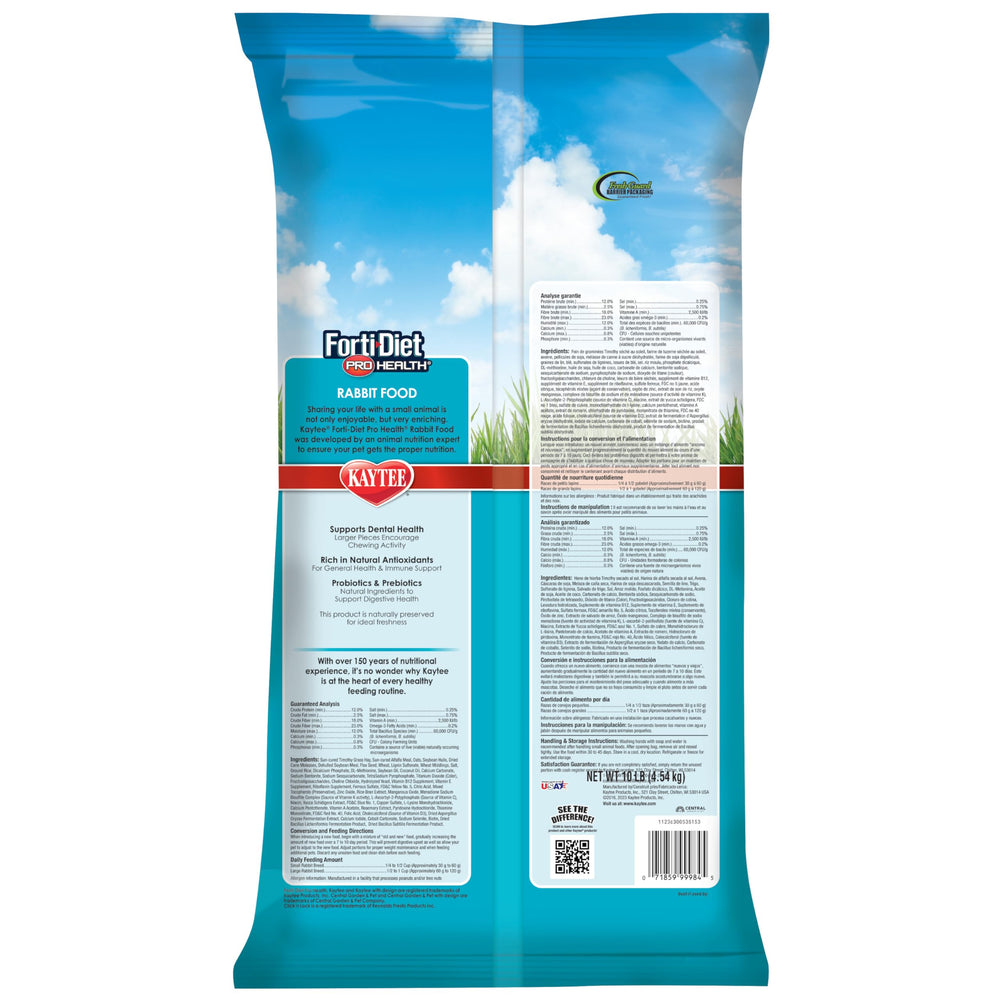 Forti-Diet Pro Health Adult Pet Rabbit Food, 10 Pound Bag