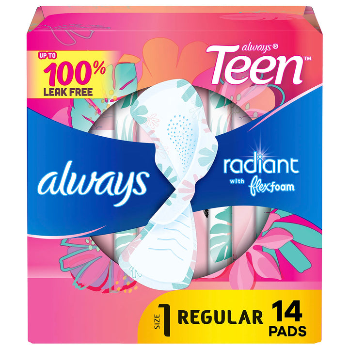 Totally Teen Radiant Infinity Pads, 14 Count