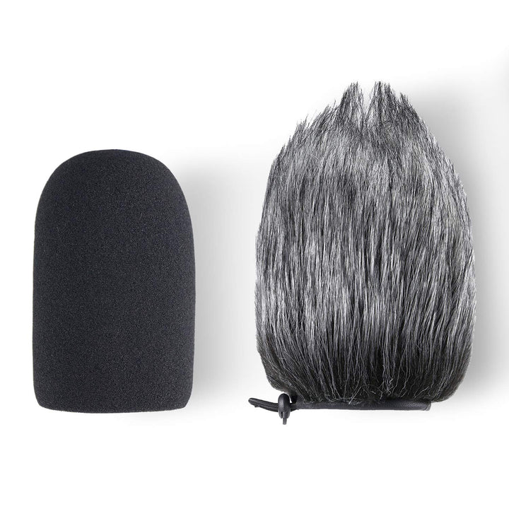 AT2020 Pop Filter Windscreen - Furry Windscreen/Fur Foam Wind Cover for Audio Technica Microphone AT2020+ AT2035 AT4040