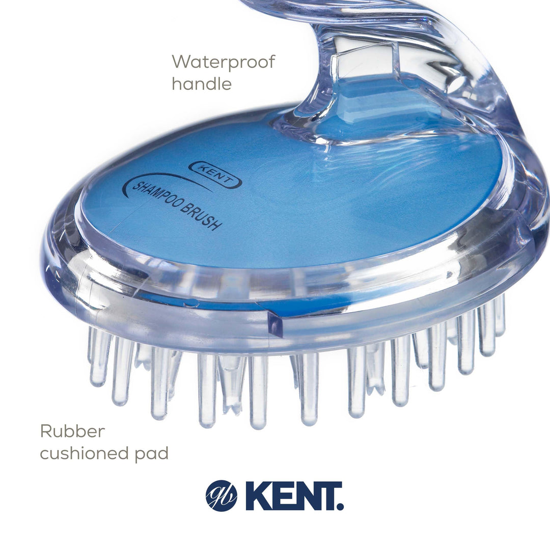 Kent SH1 - Shampoo/Conditioner, Scalp Massage, and Hair Growth Shower Wet Brush - 42 Soft Rubber Bristles (3 1/2)