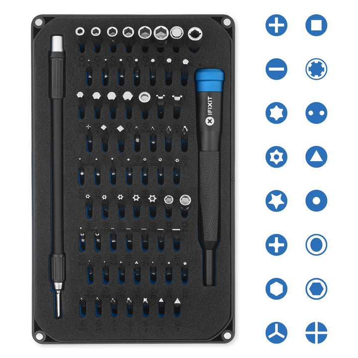 Mako Driver Kit - 64 Precision Bit Set for Electronics Repair