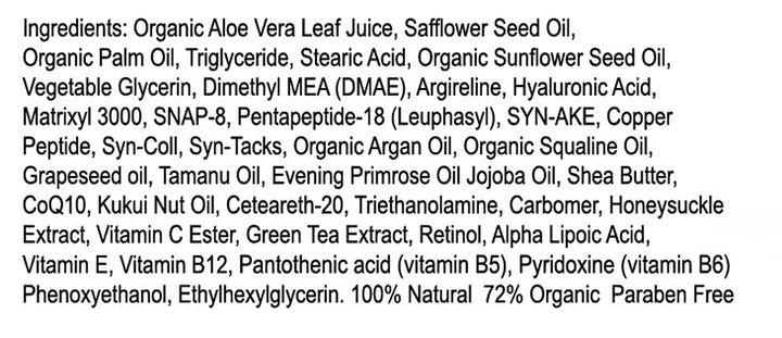 Magic Night Cream-No Needle Alternative-Pure Argireline Peptides Overnight Firming Cream-Argireline, Matrixyl 3000, SNAP-8, Pentapeptide-18 (Leuphasyl), SYN-AKE, Copper Peptide,Syn-Coll, Syn-Tacks