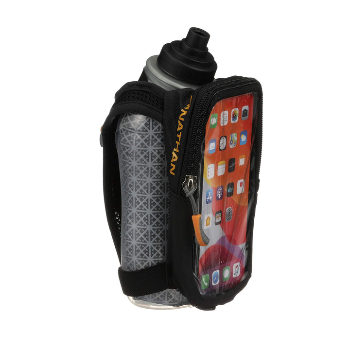 SpeedView Flask, Handheld Water Bottle & Phone Case Holder, Insulated for Running & Walking, 18oz