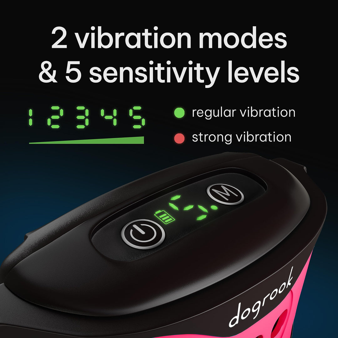 Rechargeable Dog Bark Collar - No Shock Dog Training Smart Collar - Beep & Vibration Stop Barking Dog Devices - No Bark Collar - Anti Bark Collar for Large Dog, Medium & Small - 12-110 lbs