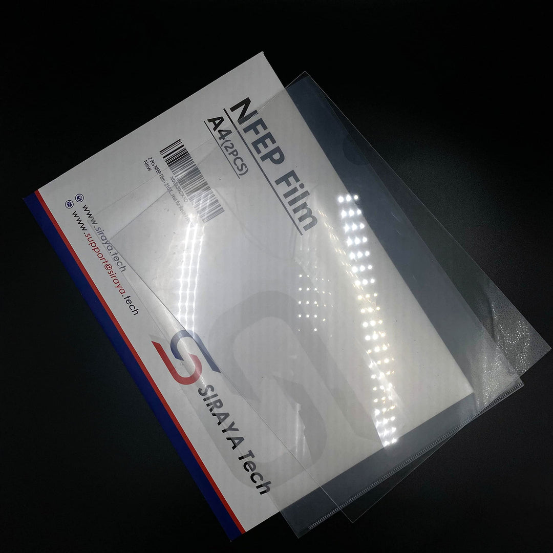 2 Pcs NFEP Film - A4 Size (210 X 297mm) Better Durability Fewer Layer Lines Accurate Print Results Great for Resin Printing Better Performance Over FEP for LCD DLP 3D Printers